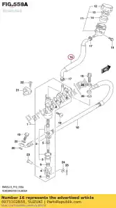 suzuki 6973102B50 manguera, depósito - Lado inferior