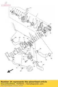 yamaha 932104604400 joint torique - La partie au fond