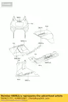 560621751, Kawasaki, patroon, brandstoftank, links kawasaki zz r 600, Nieuw