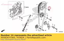 Tutaj możesz zamówić podk? Adka ? Rubowa, 8x22 od Honda , z numerem części 90082KYY900: