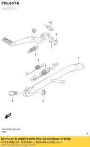 suzuki 4311108J10 peda?, hamulec - Dół