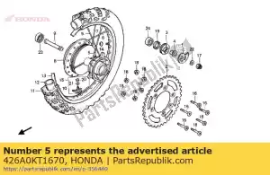 Honda 426A0KT1670 spaak set a, rr. - Onderkant