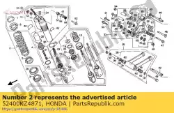 Qui puoi ordinare cuscino assy., rr. Da Honda , con numero parte 52400KZ4871: