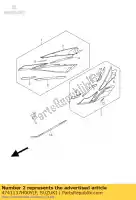 4741137H00YLF, Suzuki, cubierta, superior, r (g suzuki gsx r750 750 , Nuevo