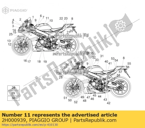 aprilia 2H000939 brandstoftank sticker aprilia racing - Onderkant