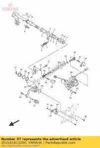 yamaha 2D2181811000 houder, pal - Onderkant