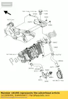 161600084, Kawasaki, corpo, termostato er650a6s kawasaki er-6f er-6n 650 2006 2007 2008, Novo