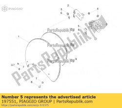 Aprilia 197551, Cover, OEM: Aprilia 197551