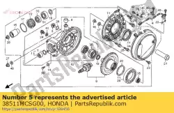 Here you can order the guide, speed sensor cord from Honda, with part number 38511MCSG00: