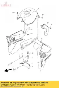 yamaha 5KM215570000 duct, air - Bottom side