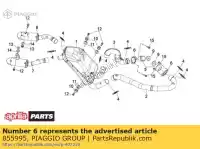 855995, Piaggio Group, flangia aprilia  mxv 450 2008 2009 2010, Nuovo