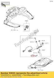 Ici, vous pouvez commander le garniture, l = 40 zr750-k1 auprès de Kawasaki , avec le numéro de pièce 530440012: