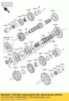 131441290, Kawasaki, pignone-output kawasaki zrx  s gpz e r f c gpz1100 abs zrx1200 zrx1200r zxr1200s 1200 1100 , Nuovo