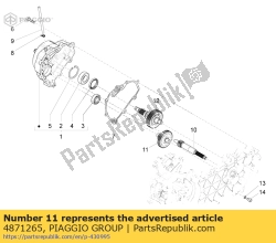 Aprilia 4871265, Arbre de transmission, OEM: Aprilia 4871265