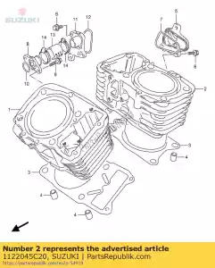 suzuki 1122045C20 cilindro comp, r - Lado inferior