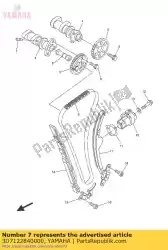 Ici, vous pouvez commander le goupille, levier de décompression auprès de Yamaha , avec le numéro de pièce 3D7122840000: