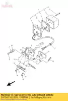 3HT847512000, Yamaha, colchete, licença yamaha  sr 400 2014 2016 2017 2018, Novo