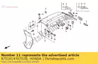 87510147670ZB, Honda, label, operator warning *nh0 * (nh0 championship white) honda xr 80 250 600 1985 1986, New