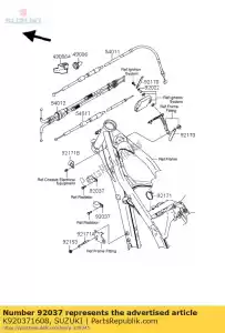 suzuki K920371608 clamp - Bottom side