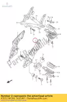 4352138G00, Suzuki, Wspornik stopka l suzuki gsf gsx 650 1250 2005 2006 2007 2008 2009 2010 2011 2012 2014 2015 2016, Nowy