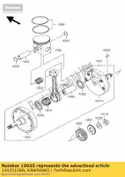 130351089, Kawasaki, manivelle kx250-k5 kawasaki kx 250 1998 1999 2000 2001 2002 2003 2004 2005 2006 2007, Nouveau