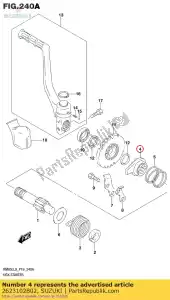 suzuki 2623102B02 starter,kick - Bottom side