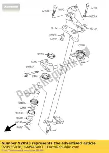 kawasaki 92093S038 selo ksf400-a1 - Lado inferior