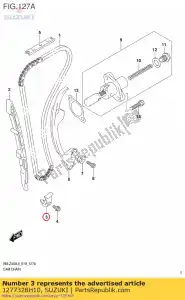 suzuki 1277328H10 retenedor, cam ch - Lado inferior