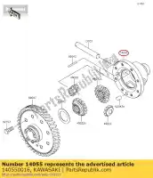 140550016, Kawasaki, 01 caja-engranaje, diferencial kawasaki  400 2017 2018 2019 2020 2021, Nuevo