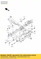 320291826, Kawasaki, staffa motore, fr kawasaki estrella 250 , Nuovo