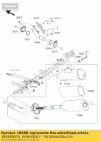 180880609, Kawasaki, tubo de escape kx450fcf kawasaki kx 450 2012 2013 2014 2015, Nuevo