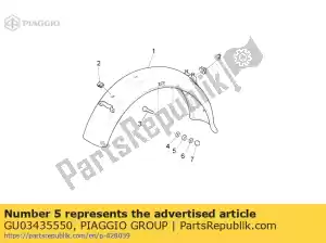 Piaggio Group GU03435550 afstandhouder - Onderkant