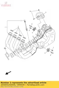 yamaha 20S8592A0000 czujnik tlenu - Dół