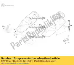 Tutaj możesz zamówić os? Ona wi? Zki przewodów od Piaggio Group , z numerem części 624965:
