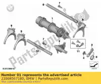 23008567180, BMW, rouleau de décalage bmw  1600 2017 2018 2019 2020 2021, Nouveau