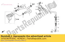 Here you can order the no description available at the moment from Honda, with part number 19503KFK000: