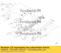 658819, Piaggio Group, vis m5 ape aprilia gilera moto-guzzi  caponord dorsoduro gp mana na shiver srv vin: zapt2d4mc, zapt3e9ac, motor: ldw422 vin: zapt42pmc, zapt42p00, motor: tbp4m zapm55103, zd4m55104, zapm55104 zd4kb000 zd4kbu00 zd4kh000 zd4kh001 zd4khu00 zd4khu01 zd4rab00, zd4rad, Nouveau