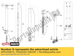 Aprilia AP9100875, Válvula d.45, OEM: Aprilia AP9100875