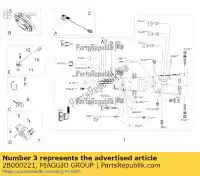 2B000221, Piaggio Group, Róg aprilia moto-guzzi  caponord zd4vk000, zd4vka, zd4vk001, zd4vka01 zd4vkb000, zd4vkb001, zd4vkb003, zd4vkb00x, zd4vkb009 zd4vku00 zgukza00 zgukzb00 zgukzua0 zgukzub0 zguld000, zgukv zguld000, zgukv001 zgulda00 zguldb00 zguldc00, zguld000 zguldca0 zgulde00 , Nowy