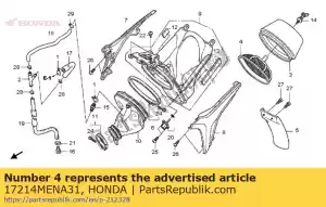 Honda 17214MENA31 base assy., element - Bottom side