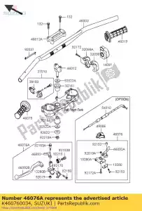 suzuki K460760034 conjunto de palanca, agarre - Lado inferior