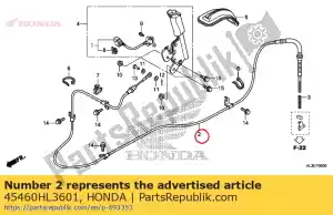 honda 45460HL3601 conjunto do cabo, freio de estacionamento - Lado inferior