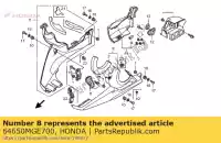 64650MGE700, Honda, conjunto de capuz, l. sob honda vfr  f crosstourer x dtc fd xd dct vfr1200fda vfr1200fd 1200 , Novo