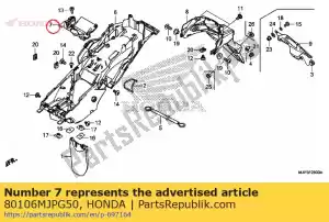 honda 80106MJPG50 tray etc - Bottom side