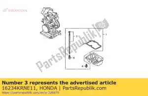 Honda 16234KRNE11 conjunto de agulha, jato - Lado inferior