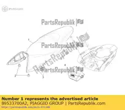 Aquí puede pedir sillín de dos asientos de Piaggio Group , con el número de pieza 89533700A2: