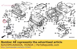 Aqui você pode pedir o cobrir a, l. Apoio de braço * nh1 * (nh1 preto) em Honda , com o número da peça 82420MCAA60ZA:
