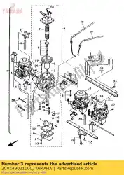 Aquí puede pedir conjunto de carburador 2 de Yamaha , con el número de pieza 3CV149021000: