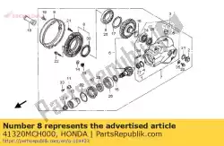 Tutaj możesz zamówić pokrywa sub assy., ostatni bieg od Honda , z numerem części 41320MCH000: