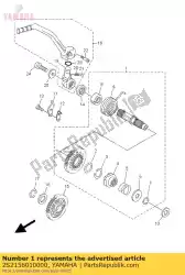 Ici, vous pouvez commander le arbre de coup de pied auprès de Yamaha , avec le numéro de pièce 2S2156010000: